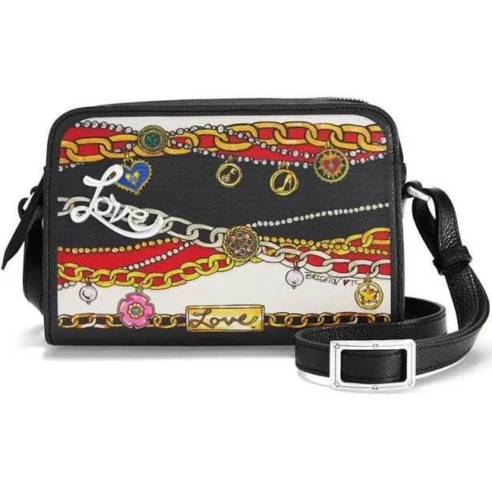 Brighton Black and Multicolor organizer purse